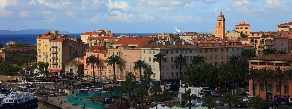 Ajaccio, vue de la commune