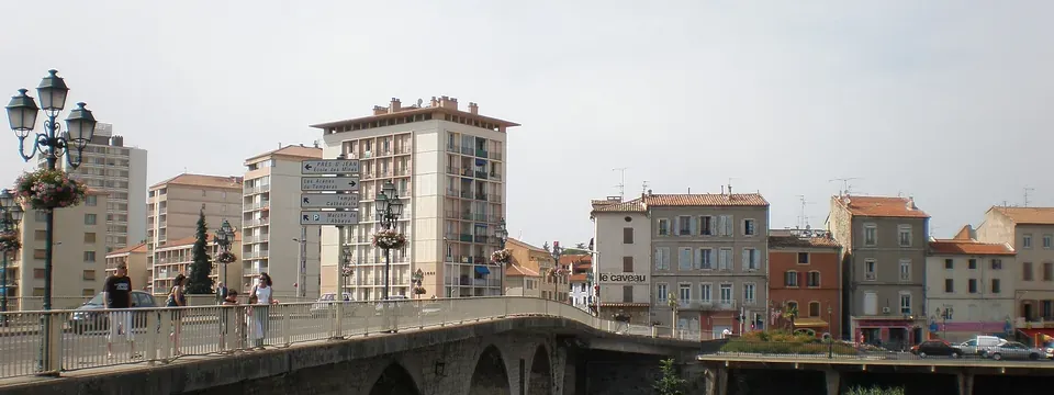Alès, vue de la commune