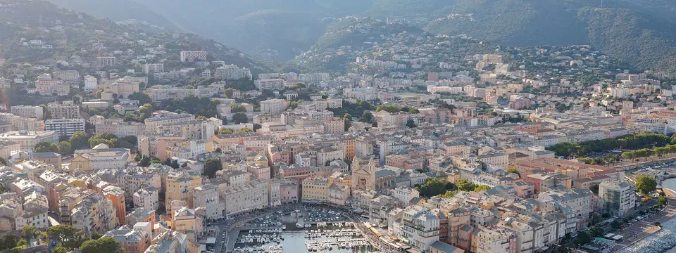 Bastia, vue de la commune