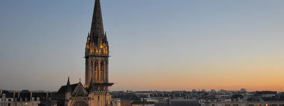 Caen, vue de la commune