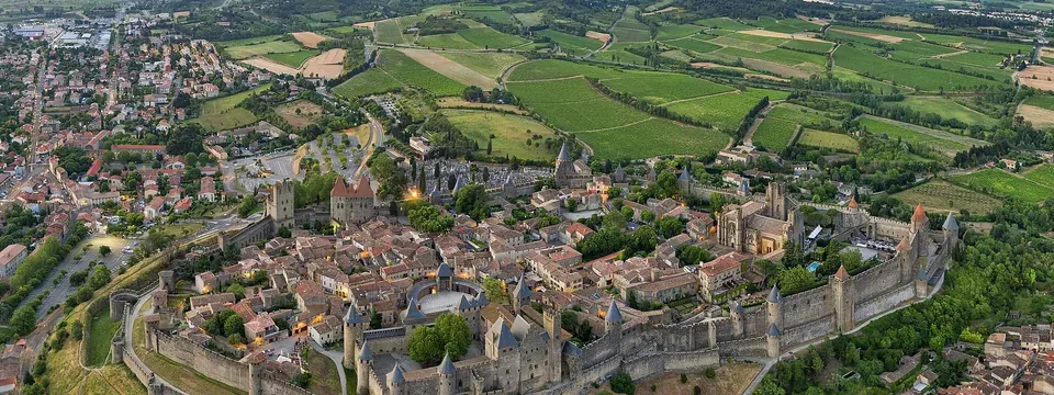 Carcassonne, vue de la commune