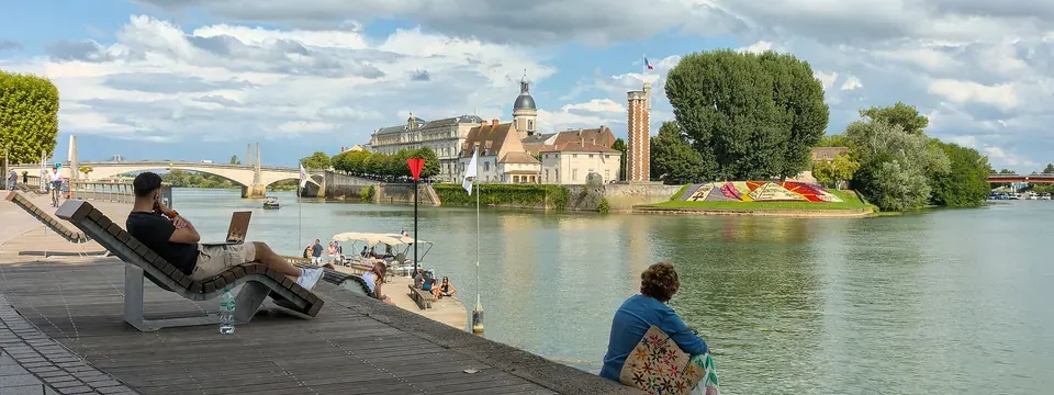 Chalon-sur-Saône, vue de la commune
