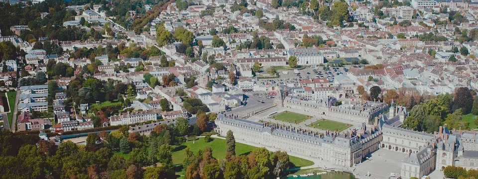 Fontainebleau, vue de la commune