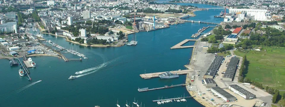 Lorient, vue de la commune