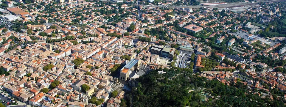Orange, vue de la commune
