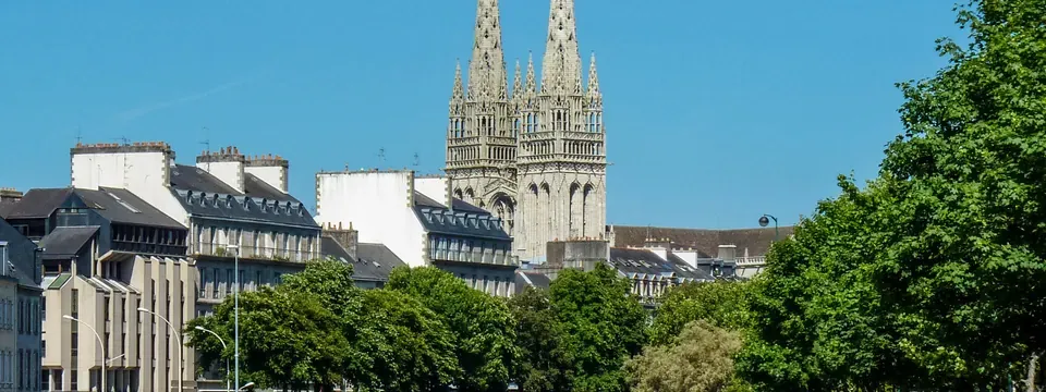 Quimper, vue de la commune