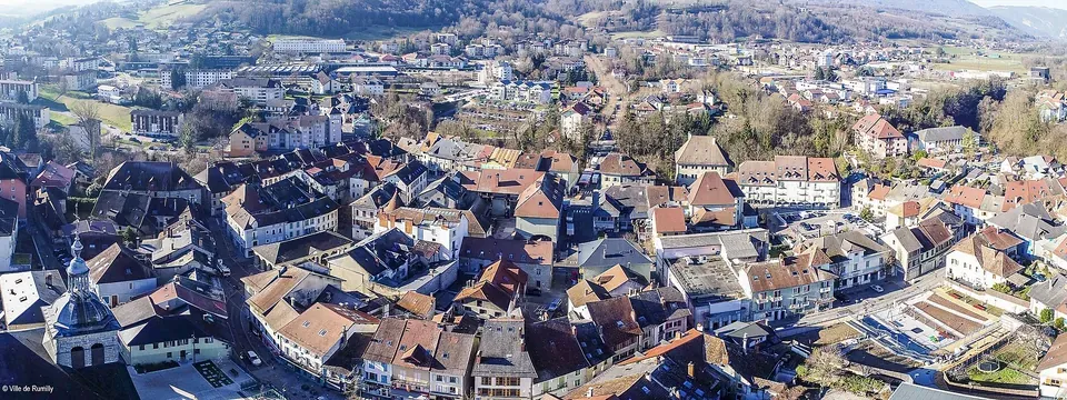Rumilly, vue de la commune
