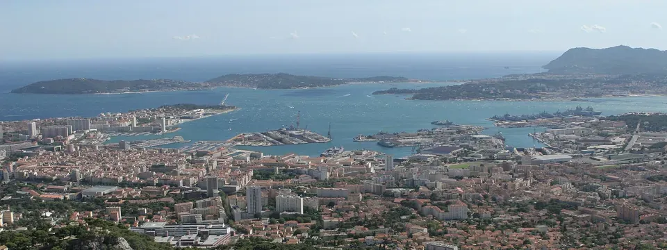Toulon, vue de la commune